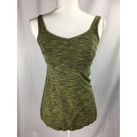Lucy Tech Women Size XS Green Tank Athletic Top Adjustable Tie Waist - Picture 1 of 5